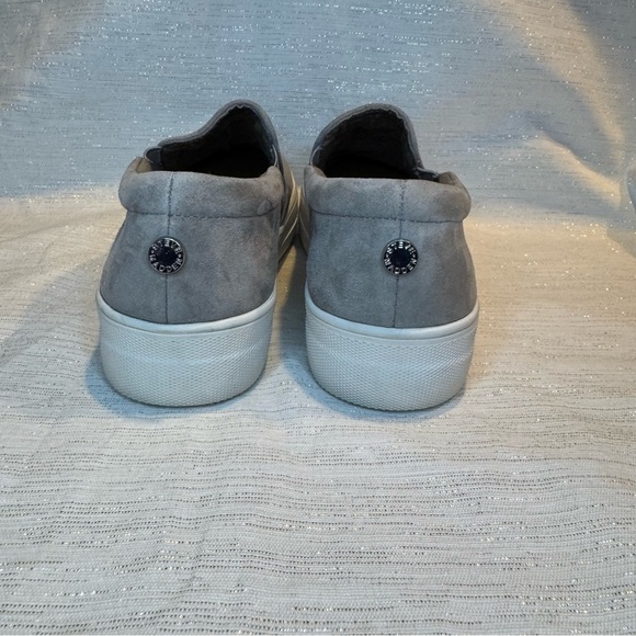 Steve Madden Gills Gray Leather Slip On Low Walking Shoes Sneaker Women Size 7 - Picture 8 of 12